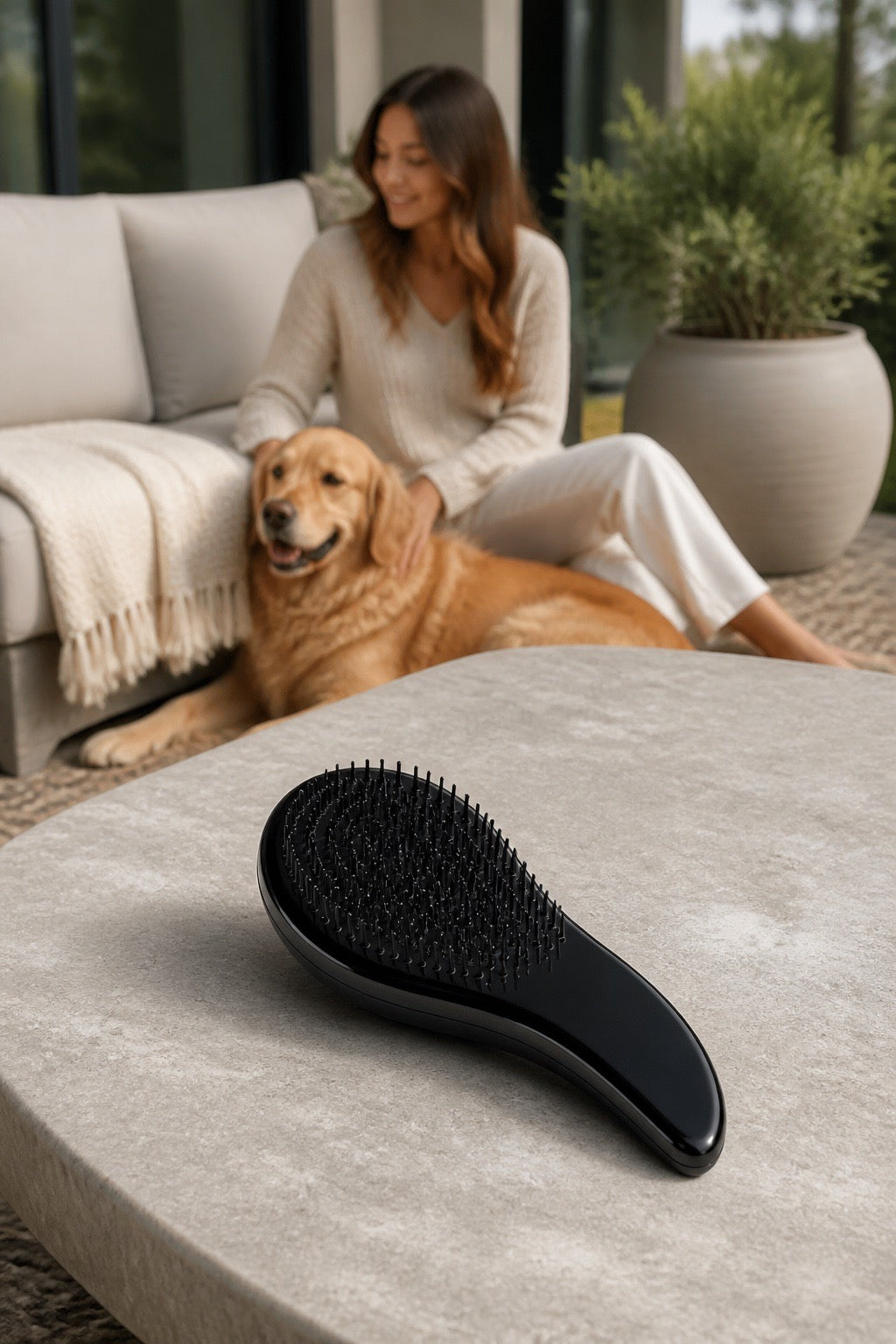 The Lion & Bear Snuggle Brush